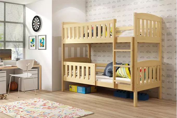 KUBUŚ youth bunk bed 90x200 with mattress, pine - Image 4