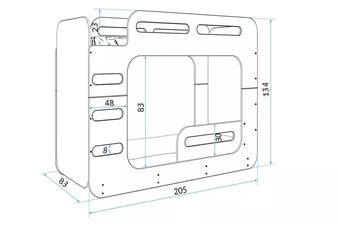 Bunk bed for youth MAX 2 80X200 - Image 5