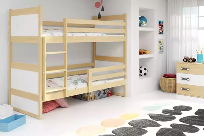 RICO youth bunk bed 90x190, pine/white - Image 3