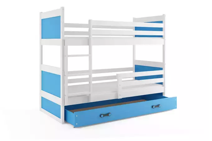 RICO youth bunk bed 90x190 with drawer, white/blue - Image 4