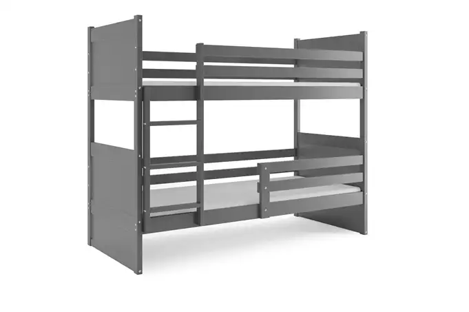 RICO 90X200 youth bunk bed with mattress, graphite color - Image 3