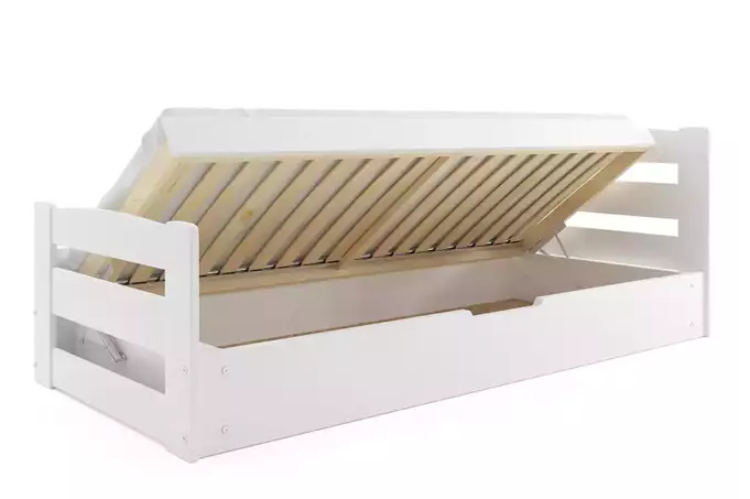ERNI single bed with storage box 90x200, white - Image 3