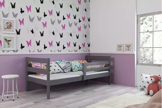 ERYK single youth bed 80X190, graphite color - Image 2