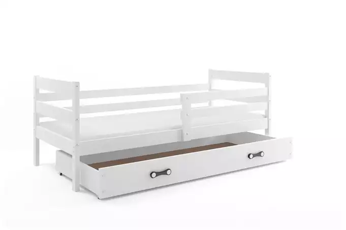 ERYK 80X190 single youth bed with drawer, white - Image 4