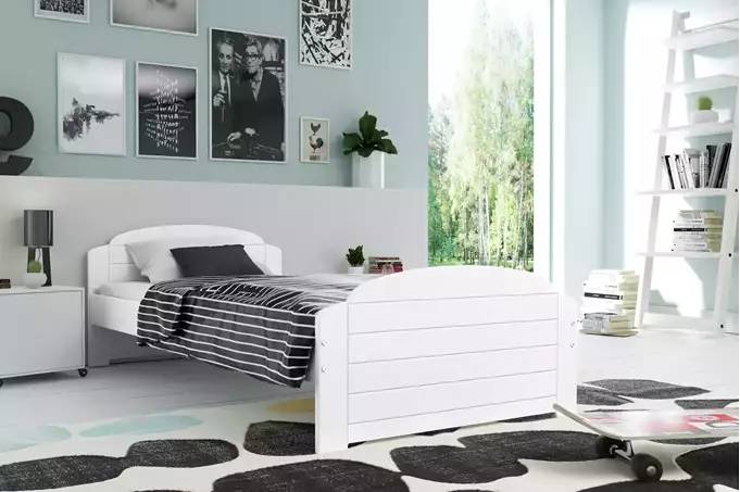 LILI single bed for young people 90x200, white - Image 2