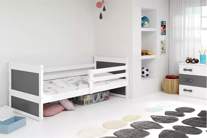 RICO single bed for youth 80x190, white/graphite - Image 4