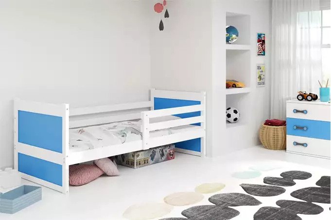 RICO single bed for youth 90x190, white/blue - Image 4