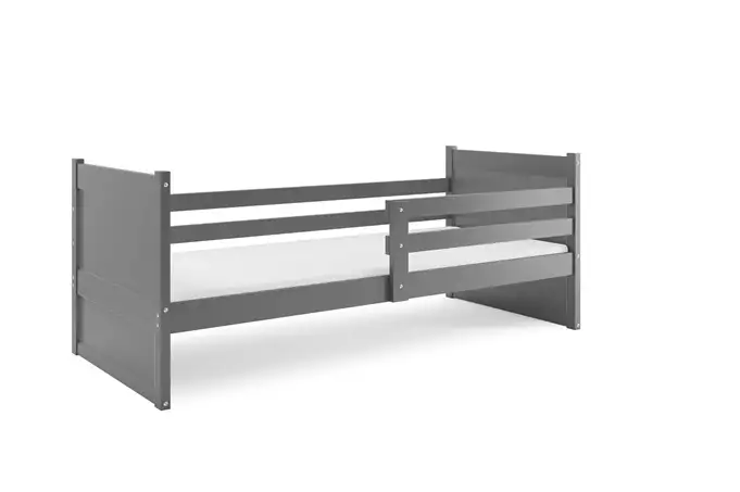 RICO single youth bed 90X200 with mattress, graphite color - Image 3