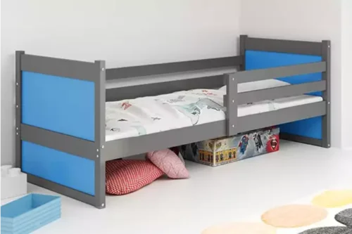 RICO single youth bed 90×200, graphite/blue