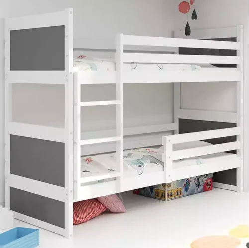 RICO youth bunk bed 90×190, white/graphite