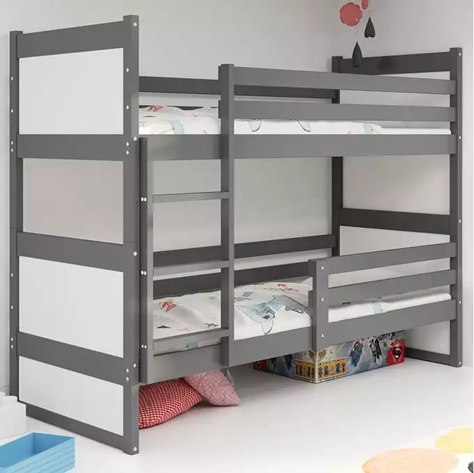 RICO youth bunk bed 90x190, graphite/white