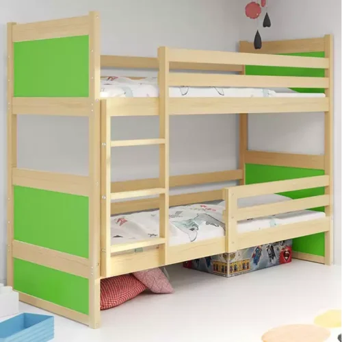RICO youth bunk bed 90×190, pine/green