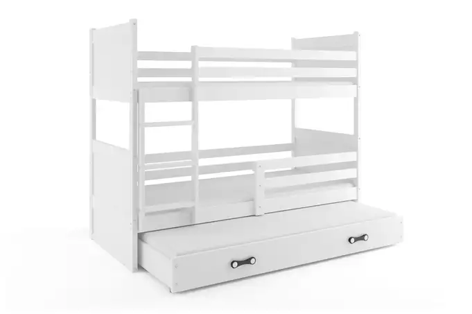 RICO 90X200 three-person youth bed with mattress and drawer, white - Image 4