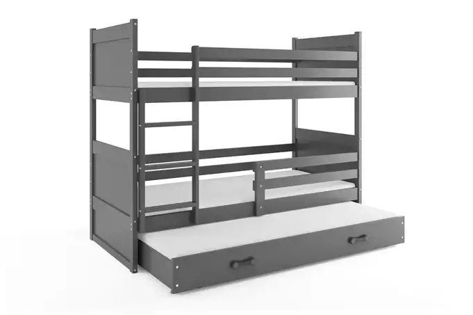 RICO 90X200 three-person youth bed with drawer, graphite color - Image 4