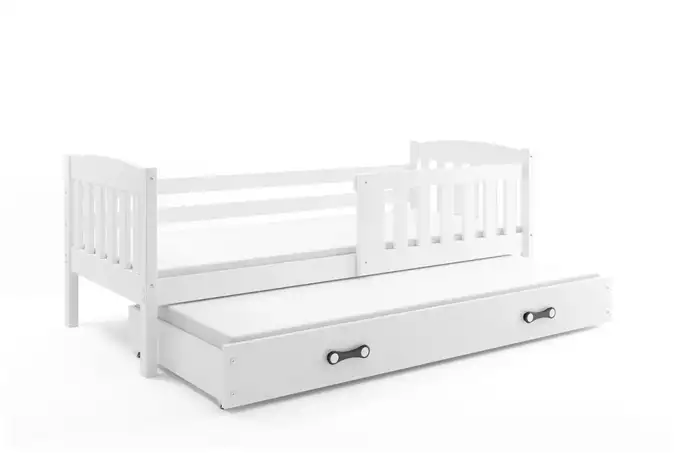 KUBUŚ youth folding bed 90x200 with drawer, white - Image 4