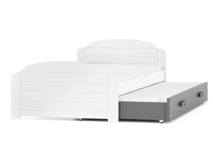 LILI 90X200 youth folding bed with drawer, white/graphite - Image 4