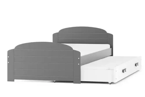 LILI 90X200 youth folding bed with drawer, graphite/white