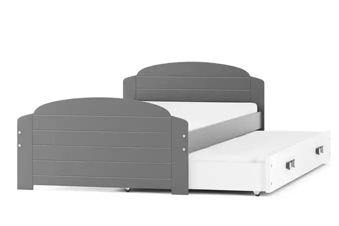 LILI 90X200 youth folding bed with drawer, graphite/white