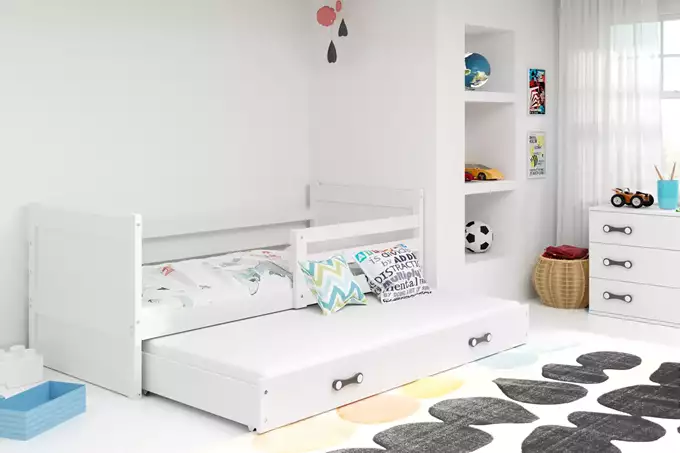 RICO youth folding bed 90x190 with drawer, white - Image 3