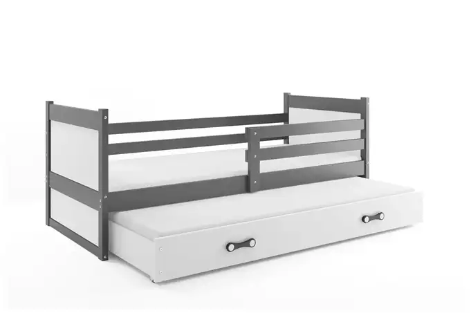 RICO youth folding bed 90x190 with drawer, graphite/white - Image 4