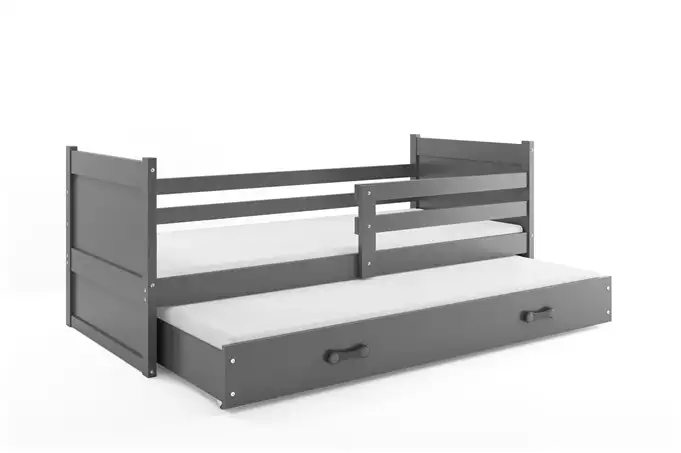 RICO 90X190 pull-out youth bed with drawer, graphite color - Image 4