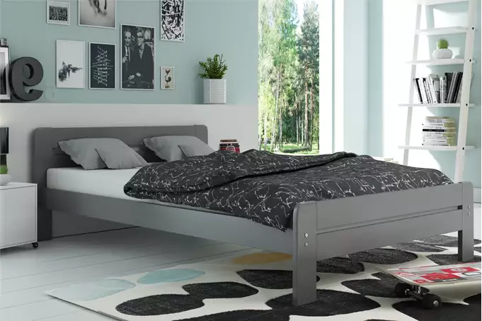 DALLAS bedroom bed 140X200, graphite color - Image 3