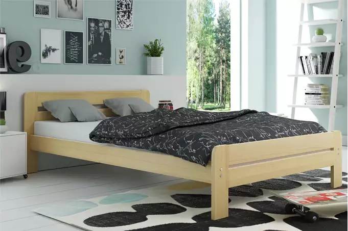 DALLAS bedroom bed 160x200, pine - Image 3