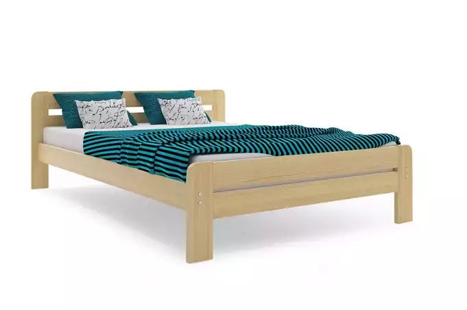 DALLAS bedroom bed 160x200 with mattress, pine - Image 4