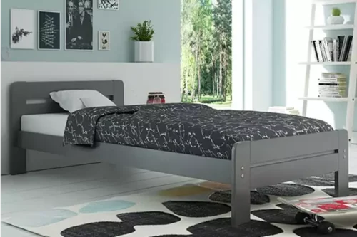 DALLAS bedroom bed 90×200, graphite color