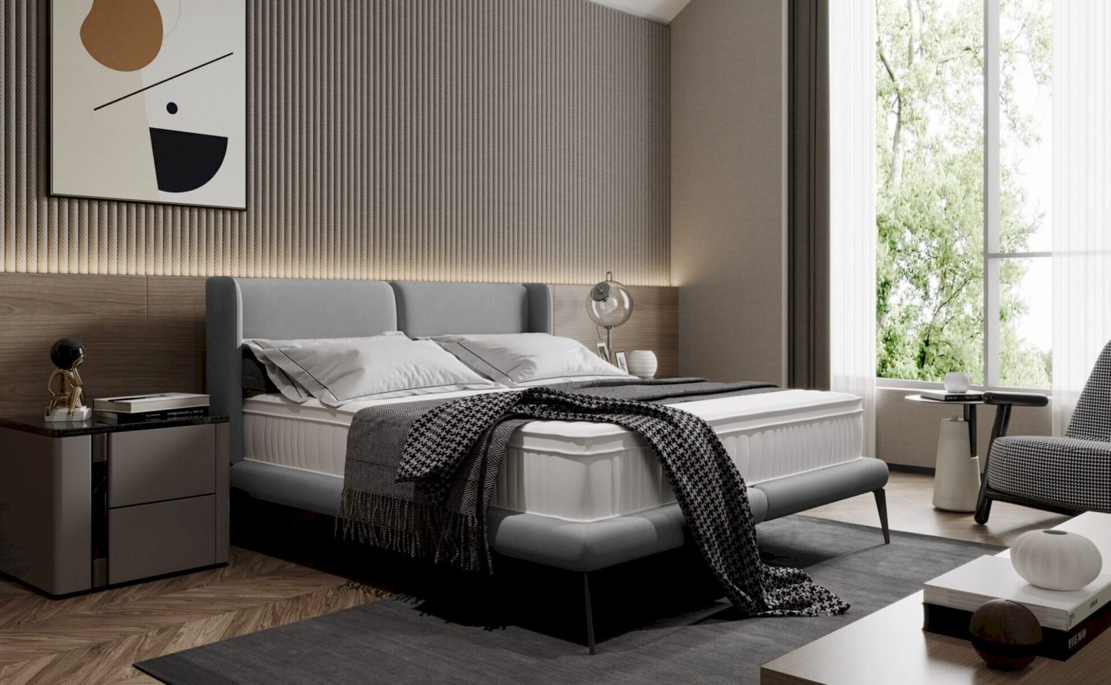 Soft bed Tessina 140x200 Gr1 - Image 4