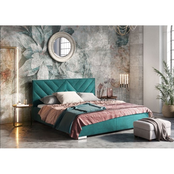Soft bed with storage box Gudur 160x200cm Forte