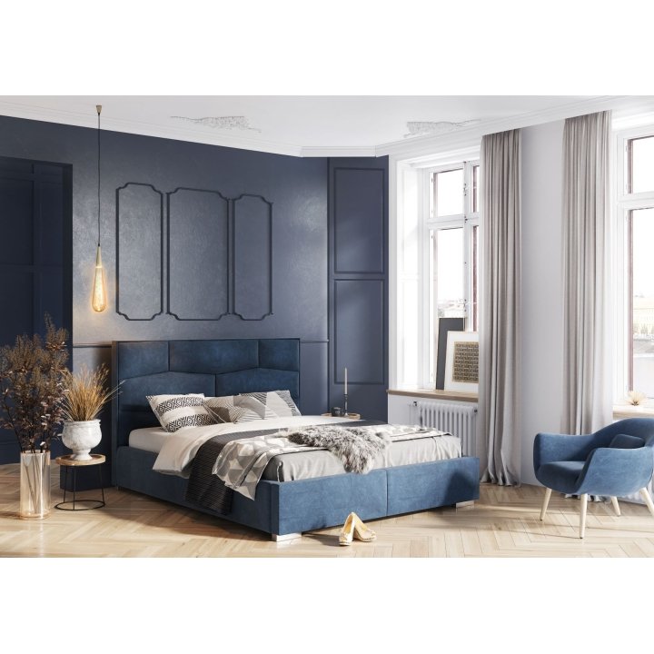 Soft bed with storage box Nellur 120x200cm Forte