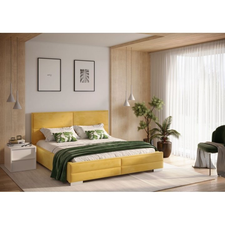Soft bed with storage box Sozonti 140x200cm Forte