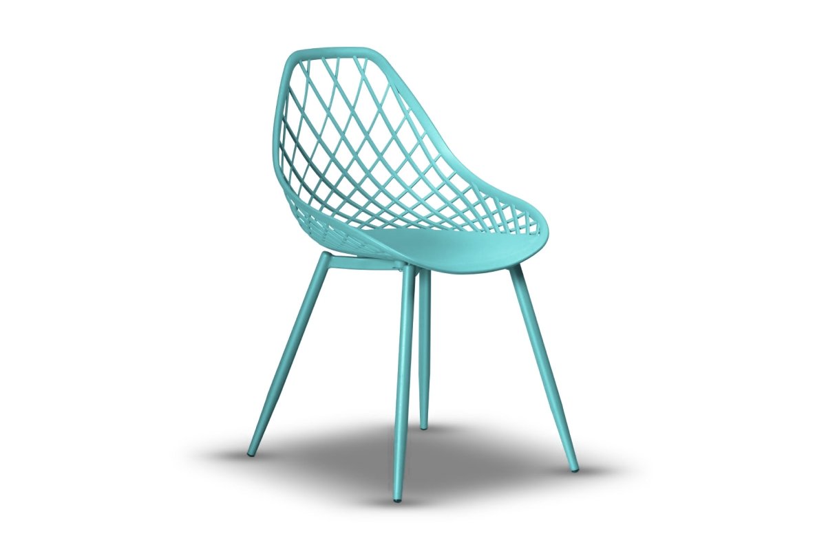 LUGO Turquoise - MODERN DECORATIVE GARDEN CHAIR (for kitchen, cafe, garden)
