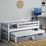 MARCIN II youth folding bed for two persons 90x200 cm