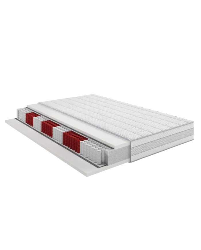 Best mattress, 140x200 cm, double-sided, with many pockets, spring, removable cover, H4, Comforteo - Image 4