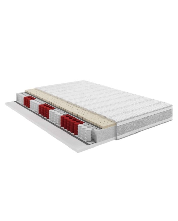 Deep mattress, 180x200 cm, double-sided, pocket springs, latex, HR foam, removable cover, H3/H4, Comforteo - Image 4