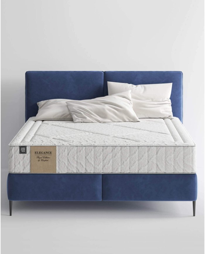 Mattress "Elegance", 80x200 cm, double-sided, with multi-pocket springs, high springs, "Tiger foam", H3, "Comforteo" - Image 6