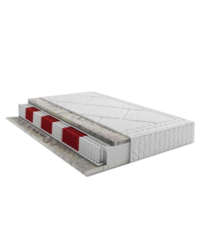 Mattress "Elegance", 90x200 cm, double-sided, with multi-pocket springs, high springs, "Tiger foam", H3, "Comforteo" - Image 4