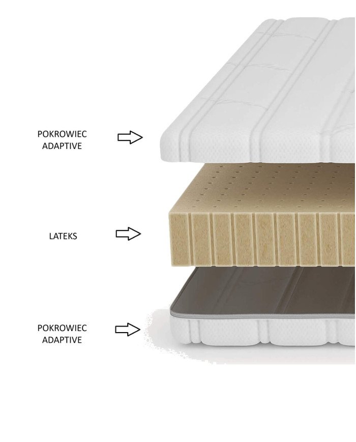 Mattress "Fresh", 160x200 cm, double-sided, foam, latex, removable cover, H2, Comforteo - Image 5