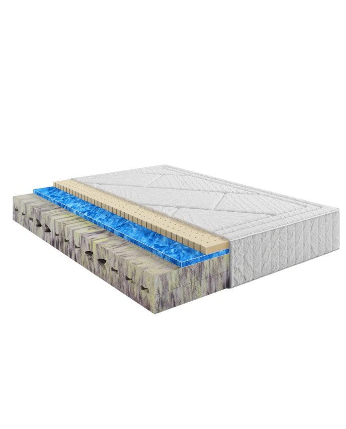 Mattress "Majestic", 200 x 200 cm, double-sided, polyurethane foam, latex, "Tiger" and "Super Soft" polyurethane foam, H3, Comforteo - Image 4