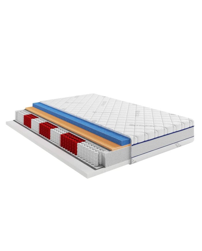 Medical mattress "Energy", 90x200 cm, with multi-pocket springs, pneumatic foam, removable cover, H3/H4, "Comforteo" - Image 4