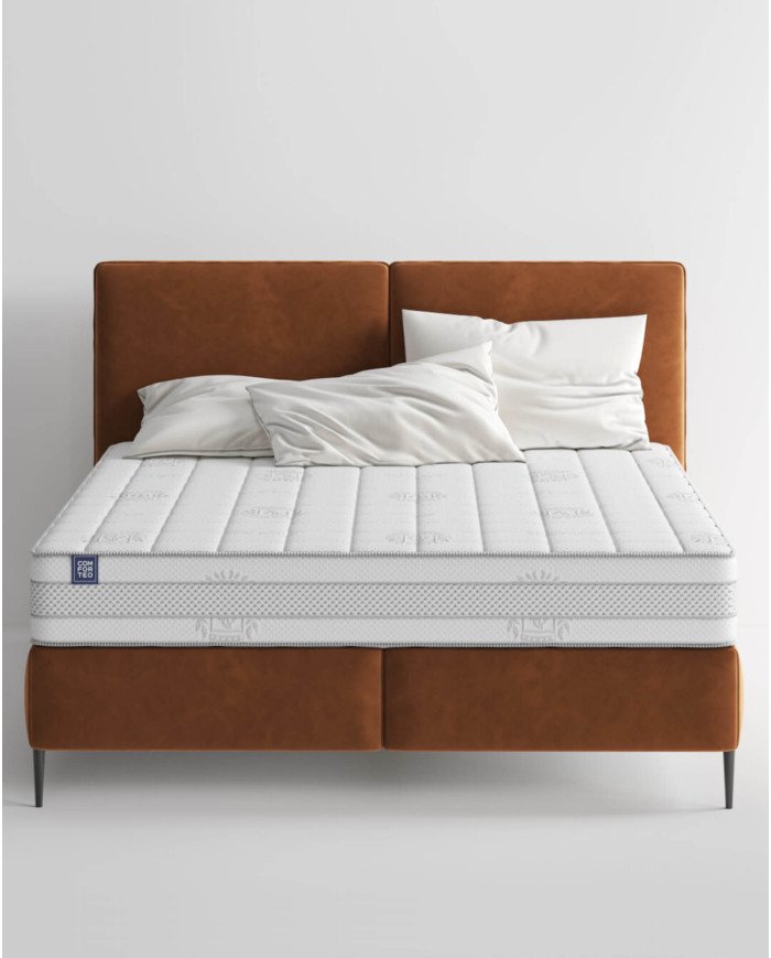 Pretty medical mattress, 160x200 cm, double-sided, with multi-pocket springs, HR foam, latex, removable cover, H3/H4, Comforteo - Image 6