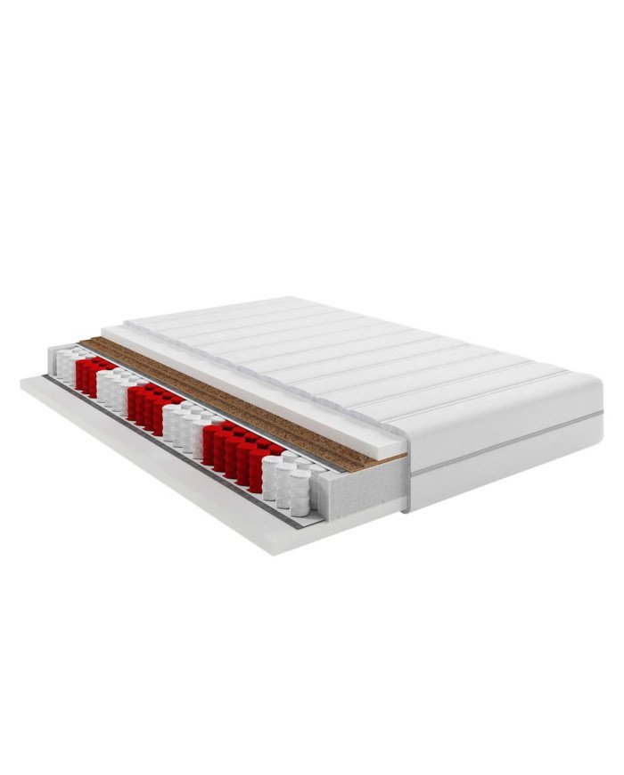 Mattress "Moon", 200x200 cm, double-sided, pocket springs, coconut, "Xfoam", H4/H5, "Comforteo" - Image 4