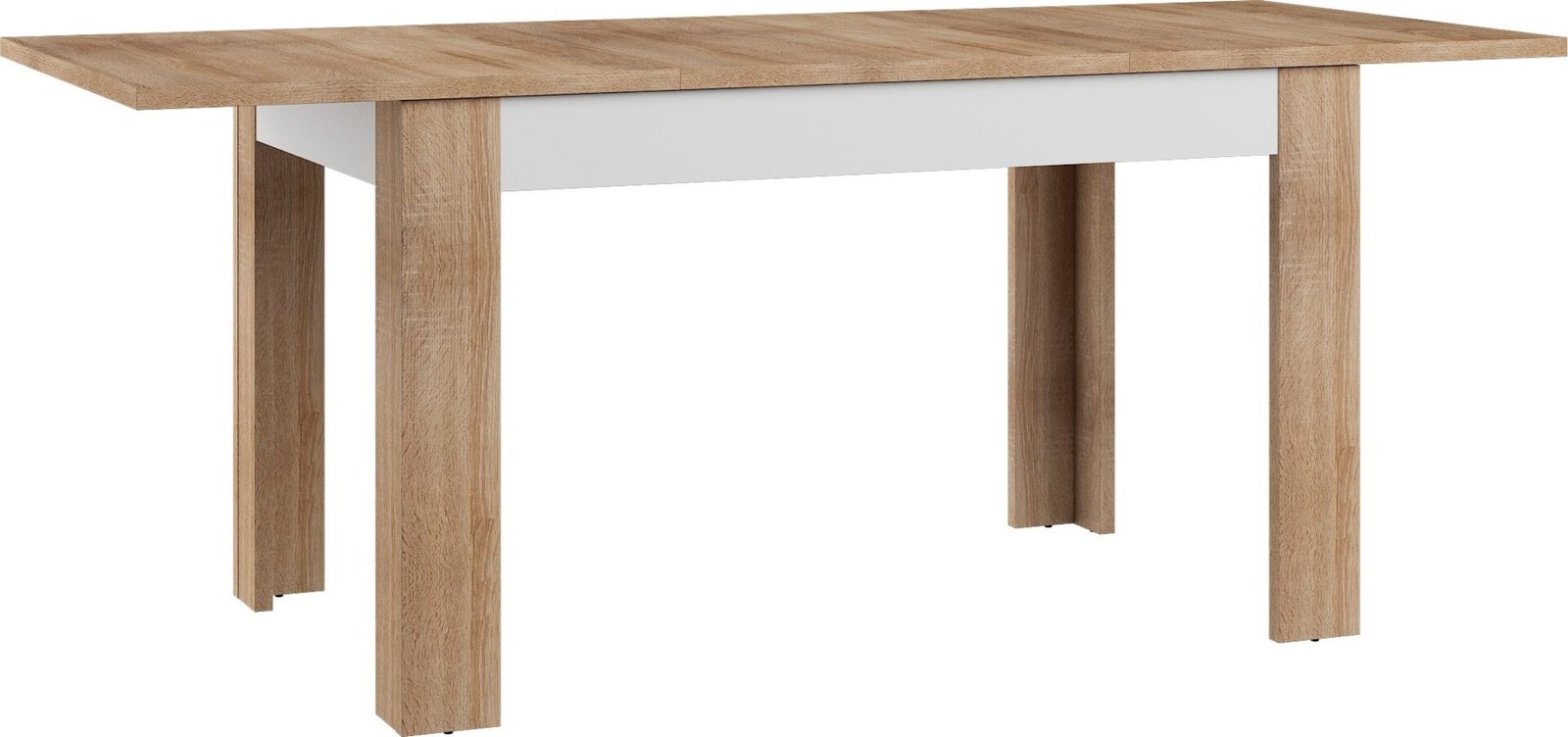 HYBRID 22 furniture, extendable table for living room, dining room, Sonoma oak, whiteHYBRID - Image 2