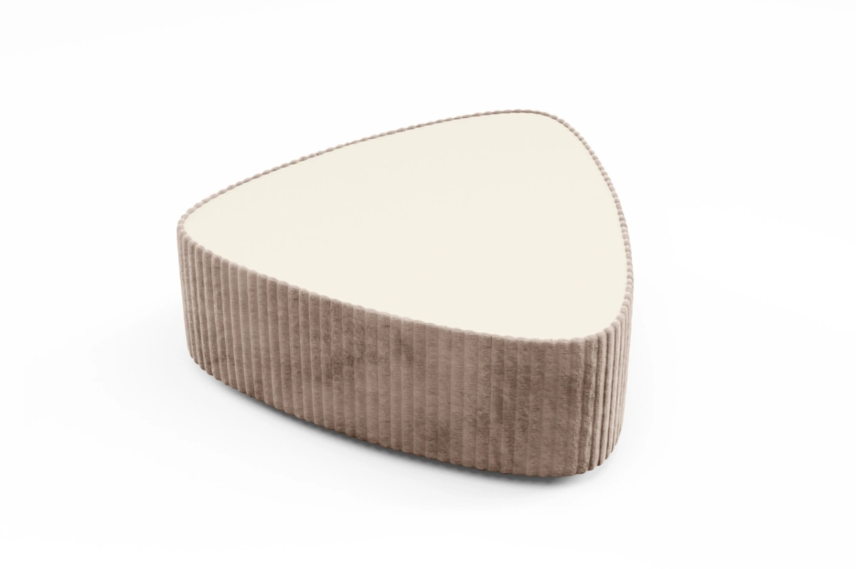 Mio triangular upholstered coffee table - Image 5