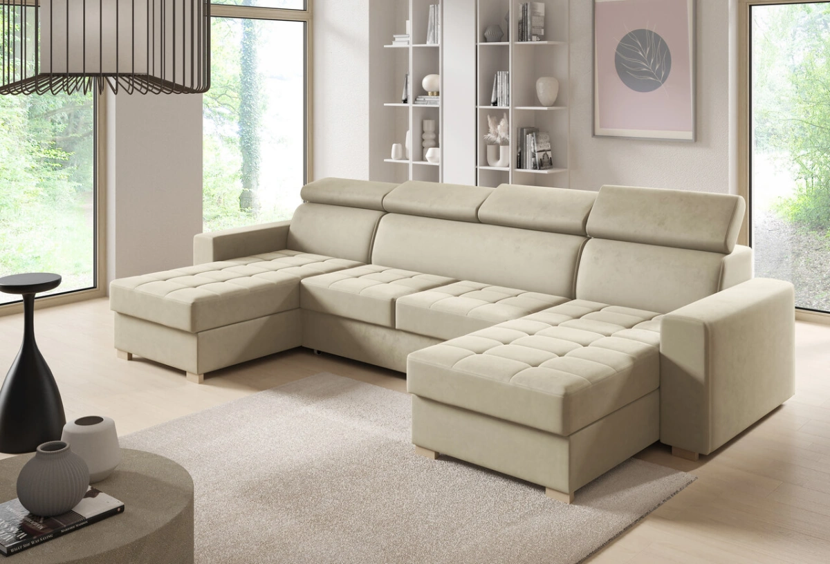 Monsun folding corner sofa, U-shaped, Gr1