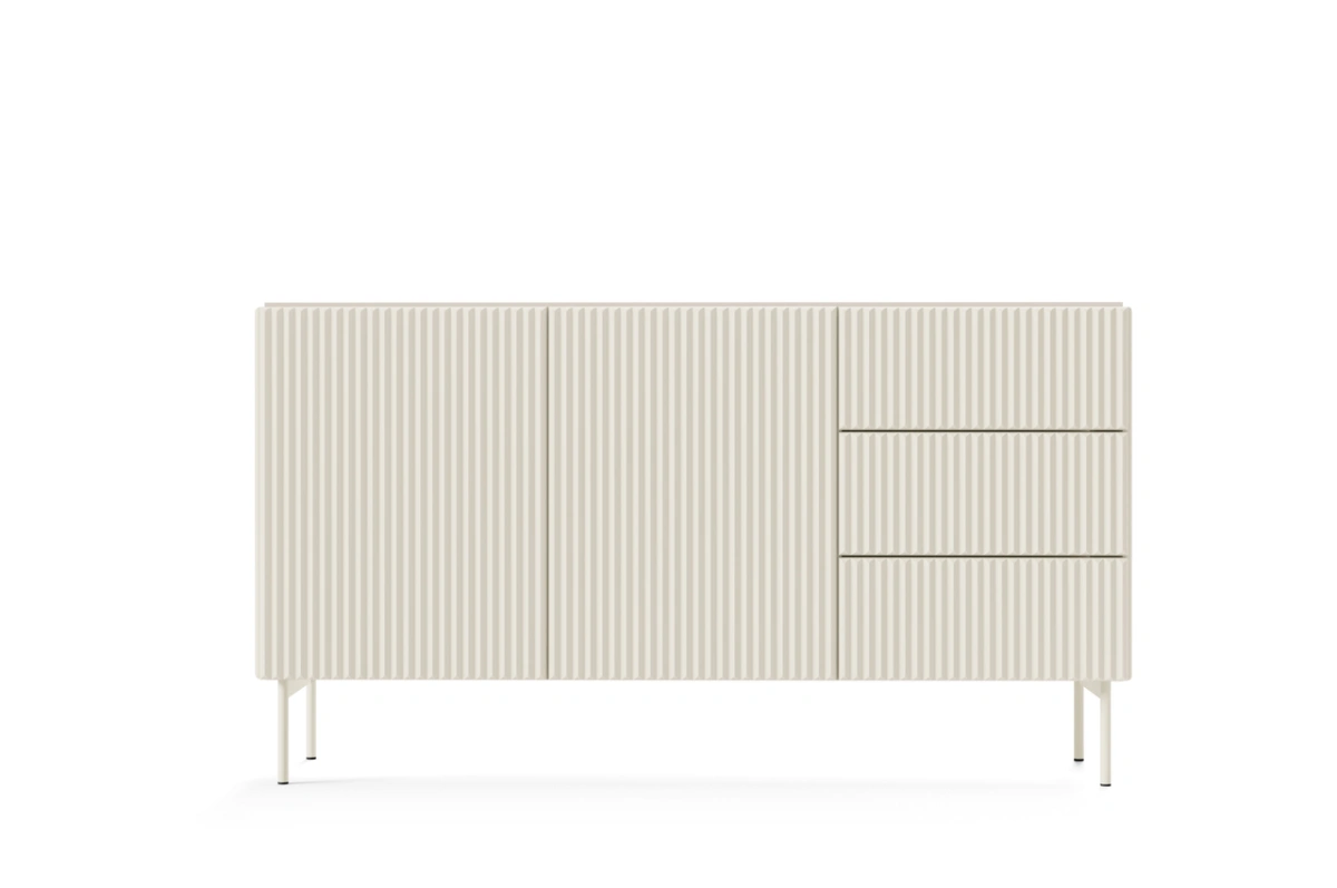Chest of drawers with multi-faceted facades MUTI147 2D3S cashmere - Image 2