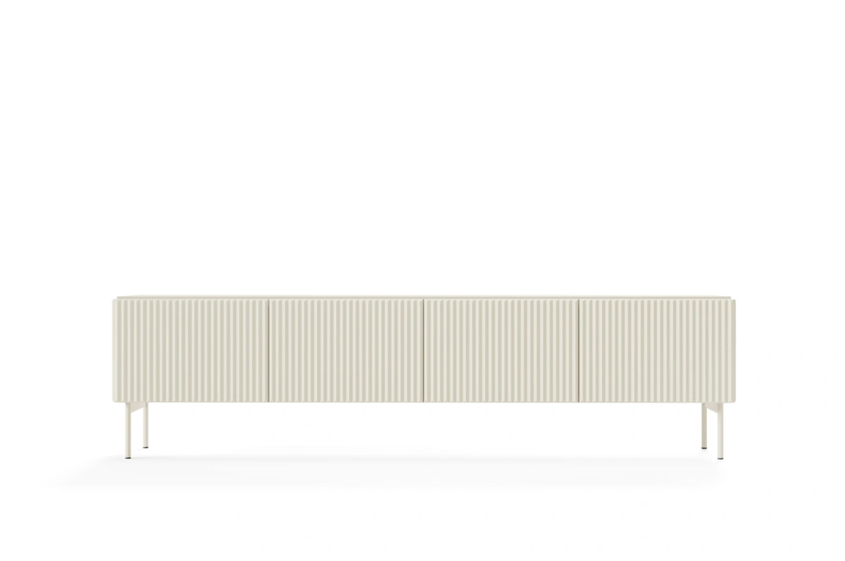 TV cabinet Muti with grooved facades 195 4D cashmere - Image 2