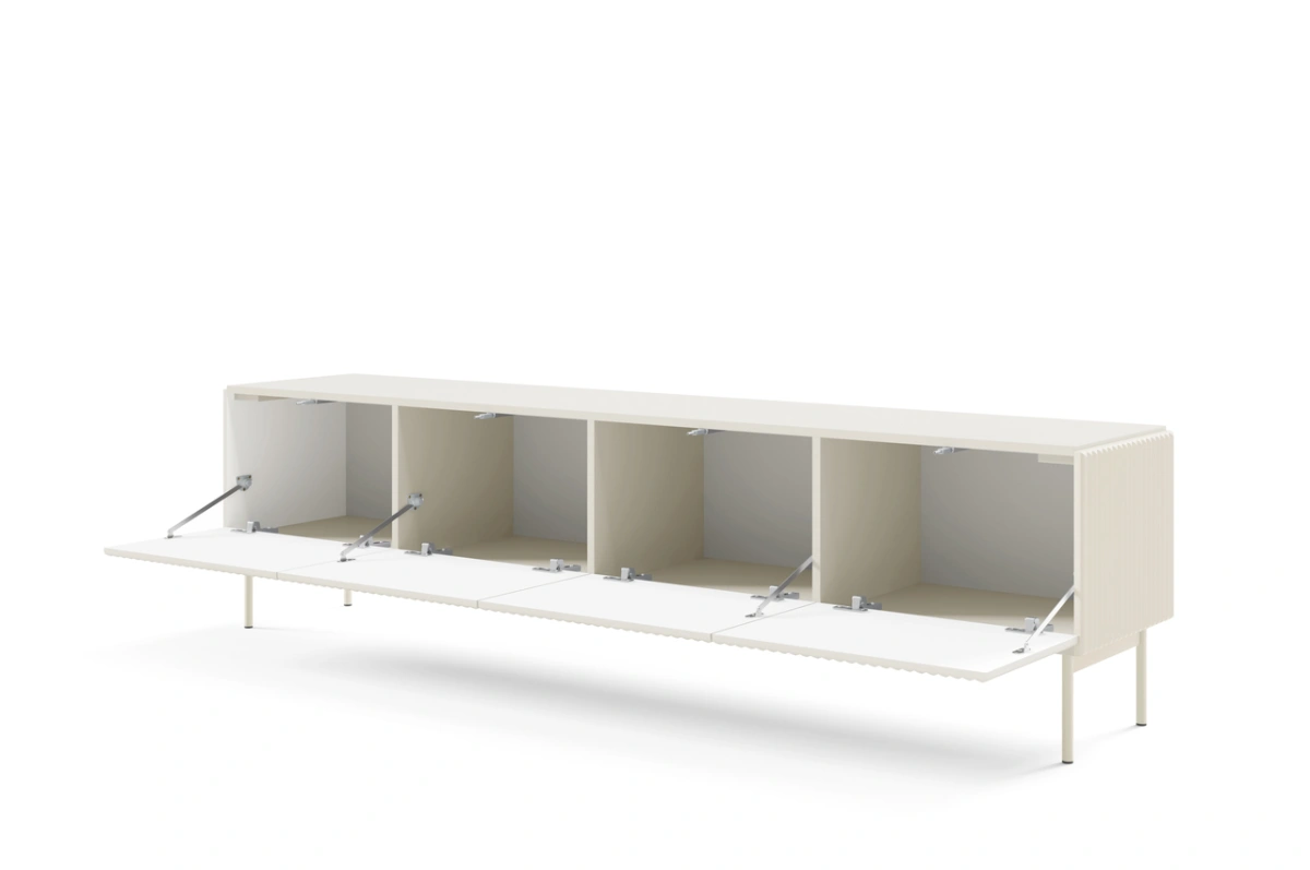 TV cabinet Muti with grooved facades 195 4D cashmere - Image 3